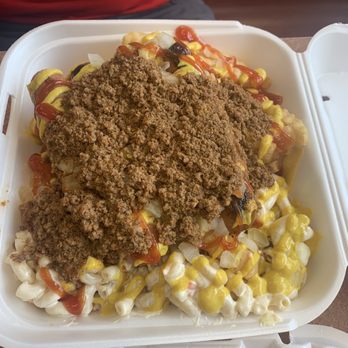 Schaller's Drive-In - Franks plate with everything on top (onion, ketchup, mustard and meat sauce) - Burgers Near Me - Rochester, New York Schaller's Drive-In - Franks plate with everything on top (onion, ketchup, mustard and meat sauce) - Burgers Near Me - Rochester, New York