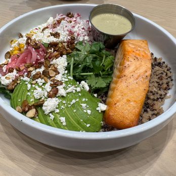 Pura Vida Miami - Avocado Salmon bowl with quinoa instead of jasmine rice .... - Breakfast & Brunch Near Me - Potomac, Maryland Pura Vida Miami - Avocado Salmon bowl with quinoa instead of jasmine rice .... - Breakfast & Brunch Near Me - Potomac, Maryland