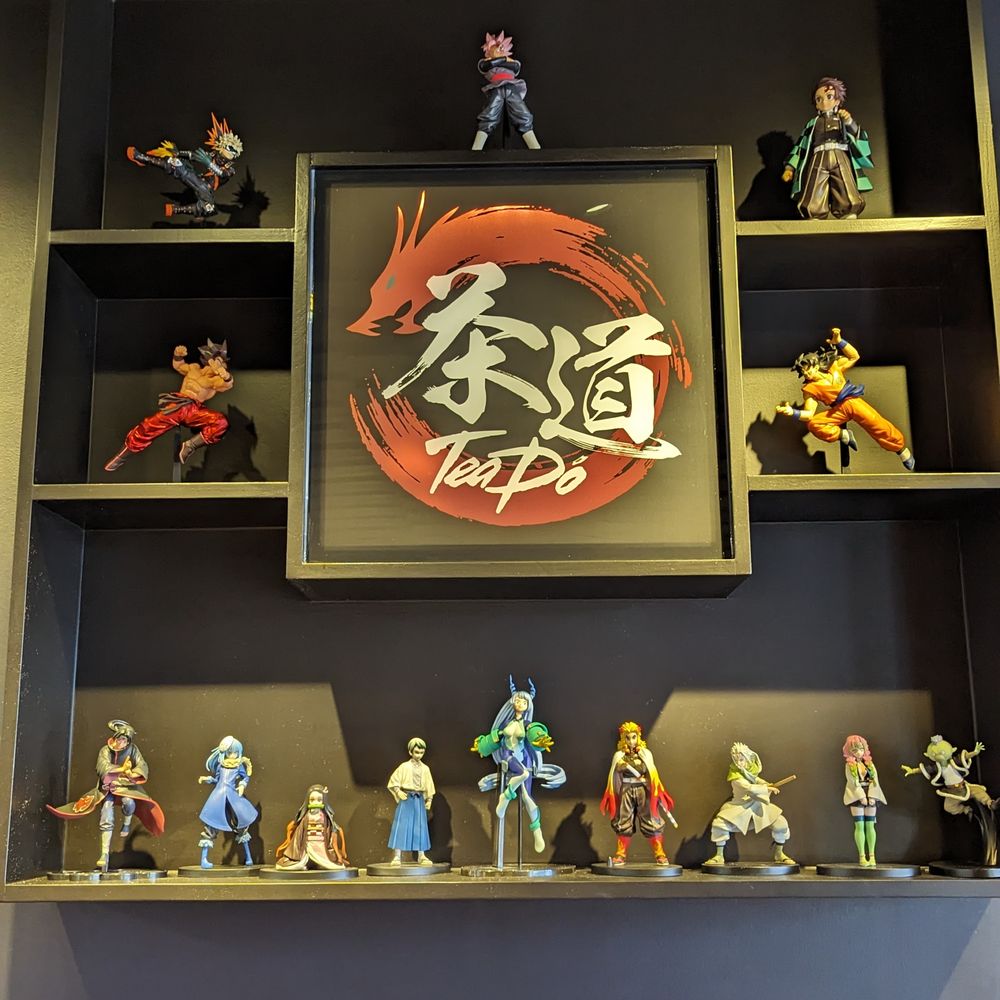 Tea-Do Frederick - a collection of action figures on a shelf - Bubble Tea Near Me - Frederick, Maryland Tea-Do Frederick - a collection of action figures on a shelf - Bubble Tea Near Me - Frederick, Maryland