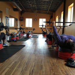 Group fitness classes.