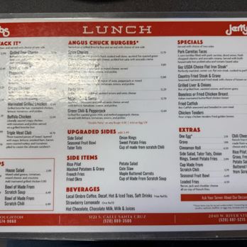 Jerry Bob's Family Restaurant - Lunch menu - Breakfast & Brunch Near Me - Tucson, Arizona Jerry Bob's Family Restaurant - Lunch menu - Breakfast & Brunch Near Me - Tucson, Arizona