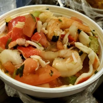 Tu Casa Restaurant - Their version of seafood salad which is like a ceviche. - Latin American Near Me - Orlando, Florida