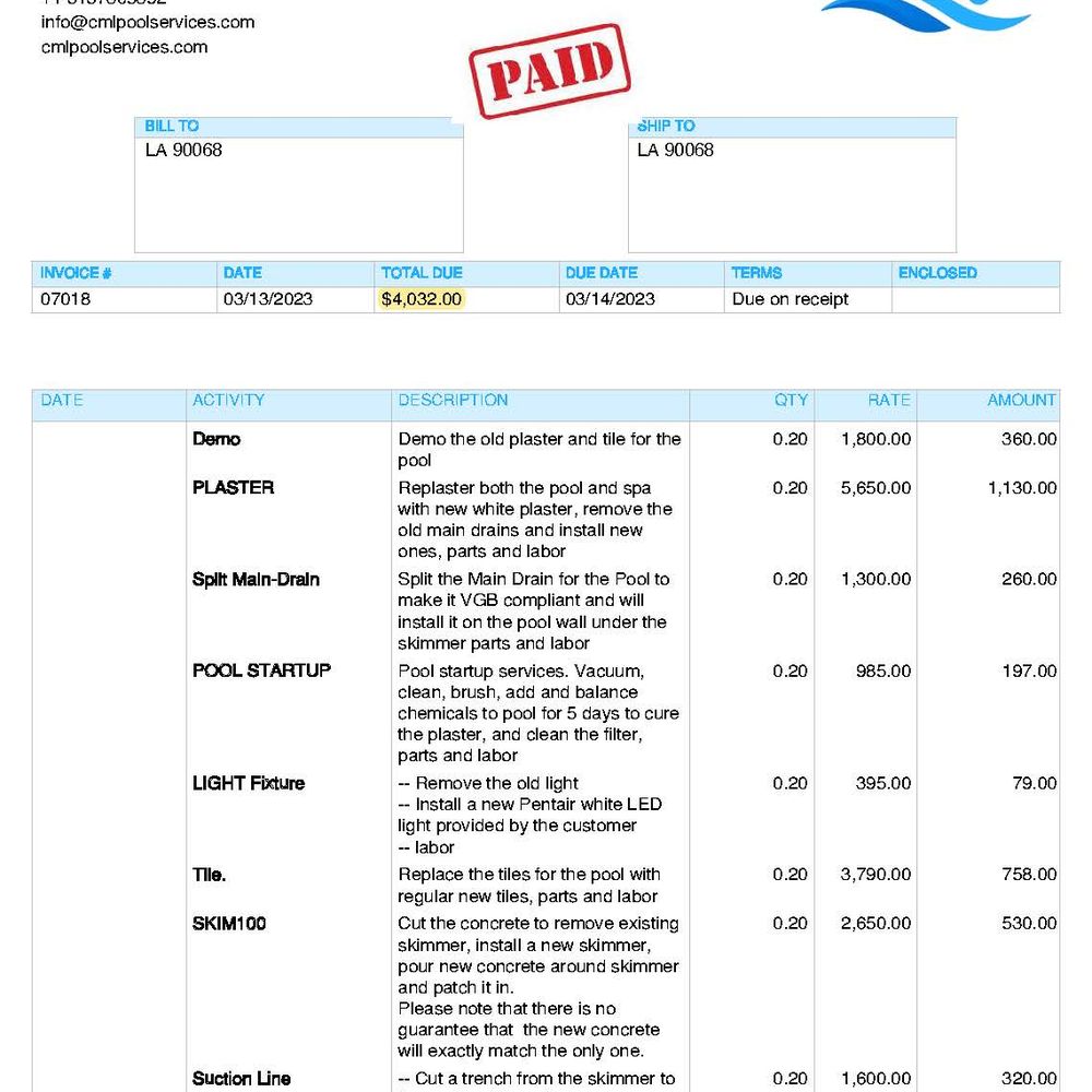 Commercial Pool & Spa Services - Extra Add-Ons Page 1 - Pool & Hot Tub Service Near Me