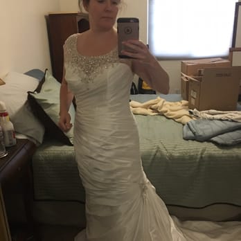 Rose Anderson Sews Bridal - Original dress - way to big and matronly neckline - Sewing & Alterations Near Me - Brookings, Oregon Rose Anderson Sews Bridal - Original dress - way to big and matronly neckline - Sewing & Alterations Near Me - Brookings, Oregon