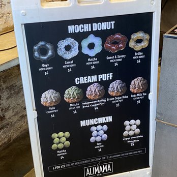 AlimamaTea - Menu promotion choose 6 for $22. Extra 1 dollar for cream puffs with boba in them. - Desserts Near Me - New York, New York AlimamaTea - Menu promotion choose 6 for $22. Extra 1 dollar for cream puffs with boba in them. - Desserts Near Me - New York, New York