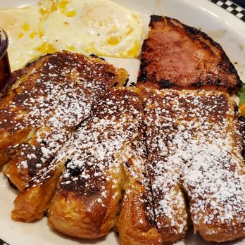 Black Bear Diner Ogden - 2 egg Platter with ham and French Toast - Diners Near Me - Ogden, Utah