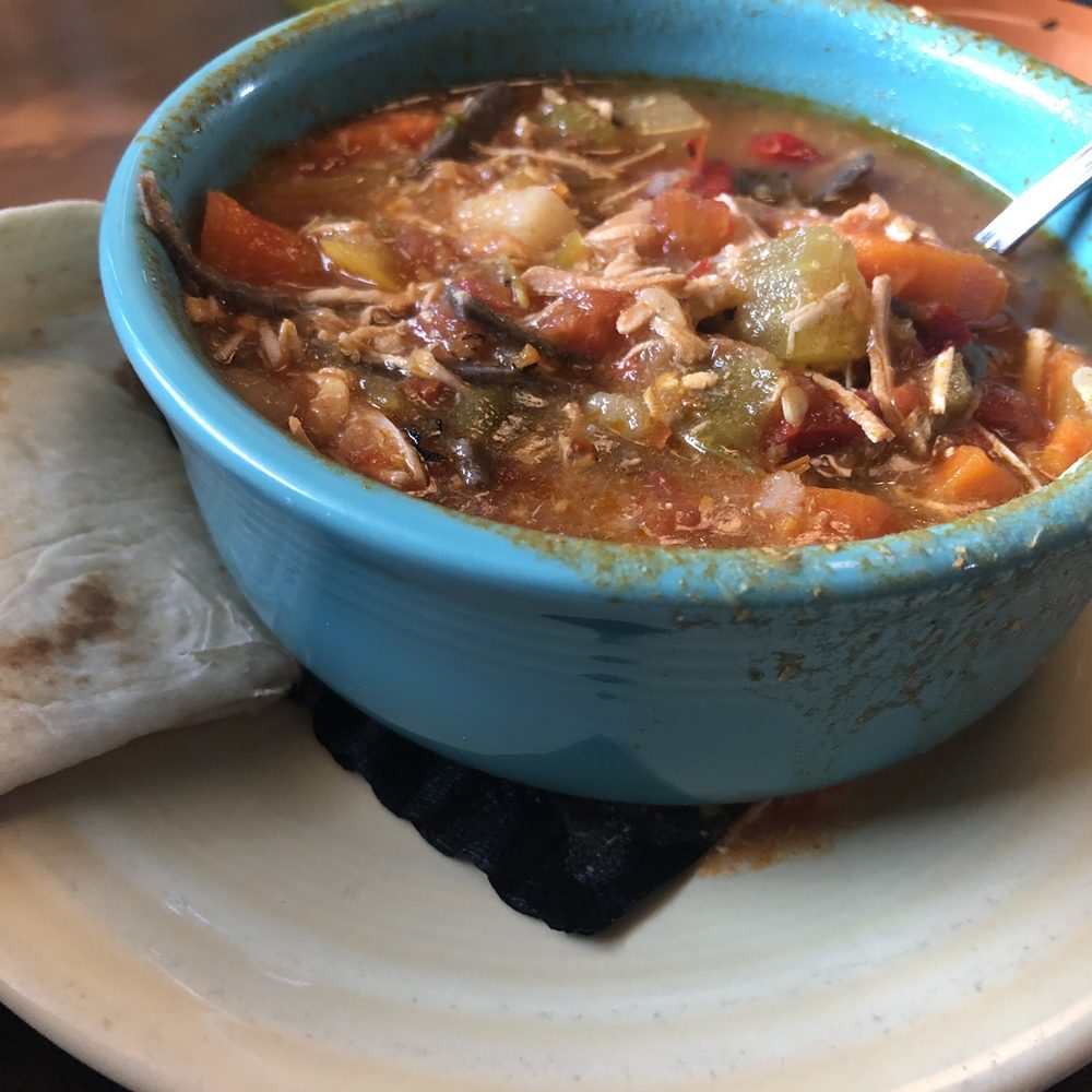 Range Cafe - Green Chile Chicken Stew. Notice the bowl. This is how it was presented to me... - Breakfast & Brunch Near Me - Albuquerque, New Mexico Range Cafe - Green Chile Chicken Stew. Notice the bowl. This is how it was presented to me... - Breakfast & Brunch Near Me - Albuquerque, New Mexico