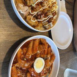 Caribbean spice rica ball and Mala -Ddeok bbokki Caribbean spice rica ball and Mala -Ddeok bbokki