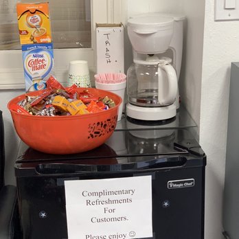 South Bay Lock & Security - Take a break have a drink enjoy a treat while you wait. - Keys & Locksmiths Near Me - Carson, California South Bay Lock & Security - Take a break have a drink enjoy a treat while you wait. - Keys & Locksmiths Near Me - Carson, California