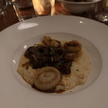 Nick & Toni's - Tuscan Braised Beef Stew Red Wine, Cipollini Onions, Creamy Balsam Farm Polenta - Italian Near Me - East Hampton, New York Nick & Toni's - Tuscan Braised Beef Stew Red Wine, Cipollini Onions, Creamy Balsam Farm Polenta - Italian Near Me - East Hampton, New York