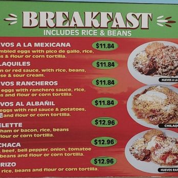Sarai's Taco Shop - Menu Jan. 2025 - Mexican Near Me - Chula Vista, California