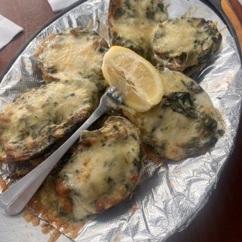 Caps On The Water - Oysters Rockefeller (6) - Seafood Near Me - St Augustine, Florida Caps On The Water - Oysters Rockefeller (6) - Seafood Near Me - St Augustine, Florida