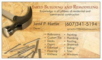 Jared Building and Remodeling Logo