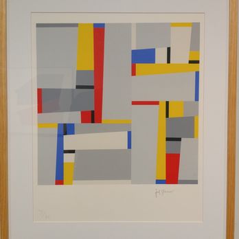 Mulvane Art Museum - "Relation" (no date) by Fritz Glarner at the Mulvane Art Center - Museums Near Me - Topeka, Kansas
