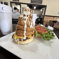 Bison Cafe - This is the Heap of onion burger.