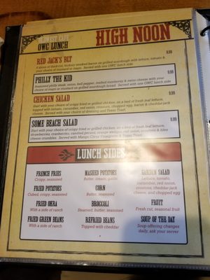 Menu photo 4 Old West Cafe Grapevine, TX