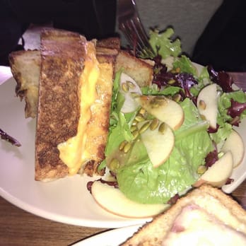 Outerlands - Grilled Cheese Sandwich with a side of Mixed Salad - New American Near Me - San Francisco, California Outerlands - Grilled Cheese Sandwich with a side of Mixed Salad - New American Near Me - San Francisco, California