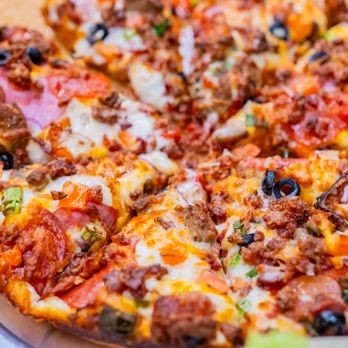 Coconut Kenny's Pizza - Burlington - Red Sauce, Pepperoni, Ham, Italian & Portuguese Sausage, Bacon, Red Onions, Mushrooms, Tomatoes, Green Onions & Black Olives. - New American Near Me - Burlington, Washington Coconut Kenny's Pizza - Burlington - Red Sauce, Pepperoni, Ham, Italian & Portuguese Sausage, Bacon, Red Onions, Mushrooms, Tomatoes, Green Onions & Black Olives. - New American Near Me - Burlington, Washington