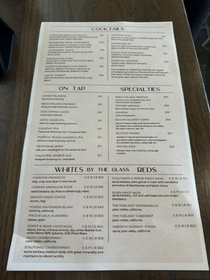Menu photo 8 Ox & Ocean Oxnard, CA