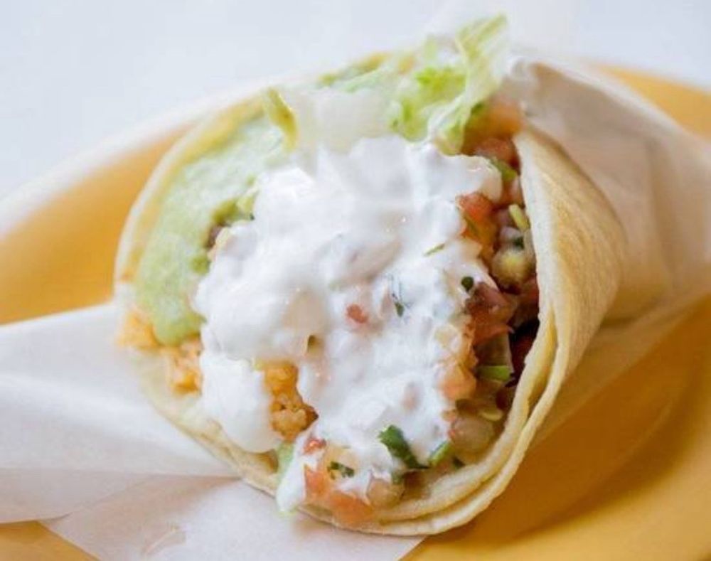 Food from La Victoria Taqueria