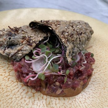 Redbird - GRASS FED BEEF TARTARE - New American Near Me - Los Angeles, California