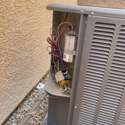 Experts in AC is this normal? I had a hvac company inspect today and he said he's afraid to even touch this because of how it's placed. Experts in AC is this normal? I had a hvac company inspect today and he said he's afraid to even touch this because of how it's placed.