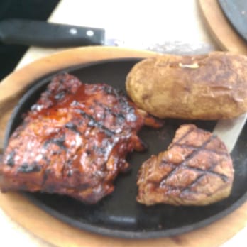 Damons Grill - Ribs and filet combo. - Seafood Near Me - Myrtle Beach, South Carolina Damons Grill - Ribs and filet combo. - Seafood Near Me - Myrtle Beach, South Carolina