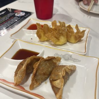 Sushi Ohayo - Beef Gyoza and Crab Rangoons - Japanese Near Me - Falls Church, Virginia Sushi Ohayo - Beef Gyoza and Crab Rangoons - Japanese Near Me - Falls Church, Virginia