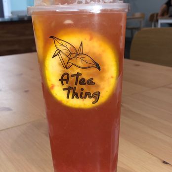 A Tea Thing - Tropical Fruit tea with lychee jelly - Coffee & Tea Near Me - Reseda, California A Tea Thing - Tropical Fruit tea with lychee jelly - Coffee & Tea Near Me - Reseda, California