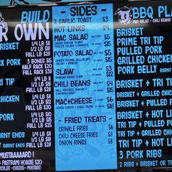 Smokin Jays - The BBQ plates called to us. Not cheap! Two plates and a lemonade $56.