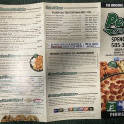 Perri's Pizzeria - Menu