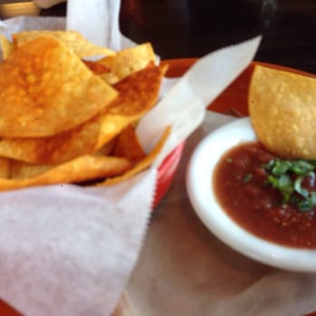 Complimentary chips and salsa