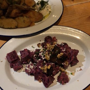 Kentro Greek Kitchen - Terrible lighting; fried zucchini and beet salad - Greek Near Me - Fullerton, California Kentro Greek Kitchen - Terrible lighting; fried zucchini and beet salad - Greek Near Me - Fullerton, California