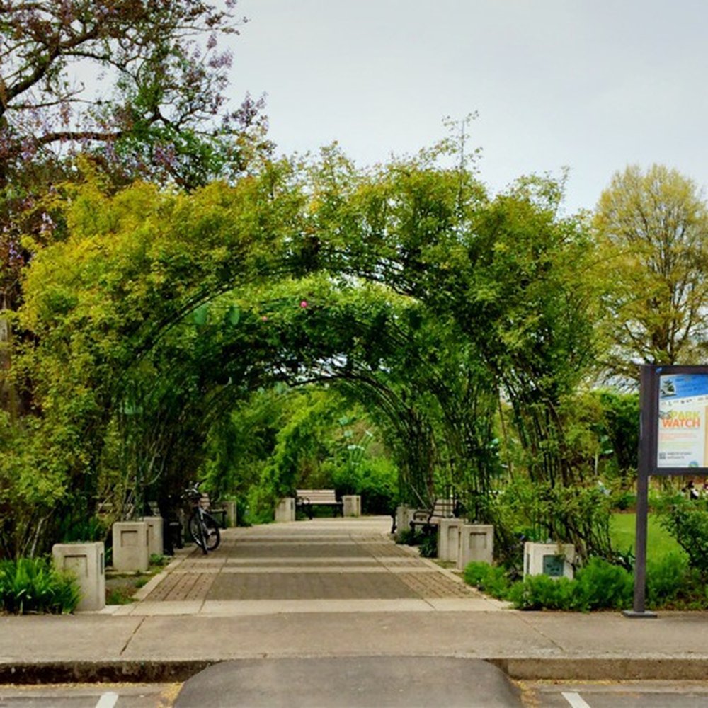 Arbor entrance. Arbor entrance.