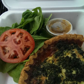 Cafe Normandie - Spinach Quiche so flavorful! - French Near Me - Naples, Florida