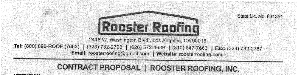 Slide of Rooster Roofing
