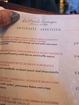 Menu photo 1 La Piccola Cuccagna Rome, RM