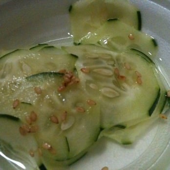 Chopstick Express - Cucumber salad that came with sushi combo - Chinese Near Me - Garland, Texas
