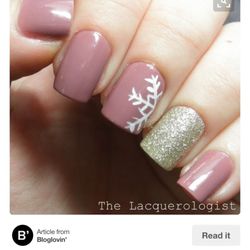 Angel Nails - My nails vs the photo from Pinterest I showed her. I love them! She even helped me pick out the perfect color matches!