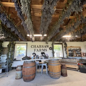 Charsaw Farms - They have 23 different types of lavender growing on the farm and you can buy bunches that they have hanging. - Farms Near Me - Napa, California