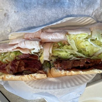 Ware House of Pizza - Turkey with Bacon Grinder ordered cold. - Pizza Near Me - Ware, Massachusetts Ware House of Pizza - Turkey with Bacon Grinder ordered cold. - Pizza Near Me - Ware, Massachusetts
