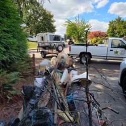 Ross Junk Removal - Most of my debris lined up for loading.