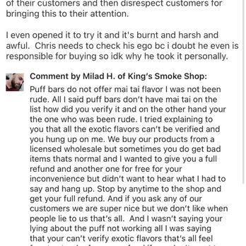 King’s Smoke Shop - Owner's response he deleted. - Tobacco Shops Near Me - Canoga Park, California King’s Smoke Shop - Owner's response he deleted. - Tobacco Shops Near Me - Canoga Park, California
