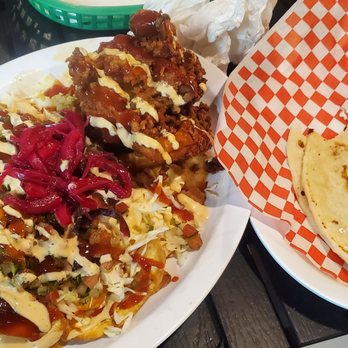 504 Restaurant - Pollo con Tajadas was amazing! The baleadas are big and super good. - Honduran Near Me - Los Angeles, California
