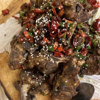 Boiling BeiJing - Pork rib but actually neck bones - Chinese Near Me - San Bruno, California Boiling BeiJing - Pork rib but actually neck bones - Chinese Near Me - San Bruno, California