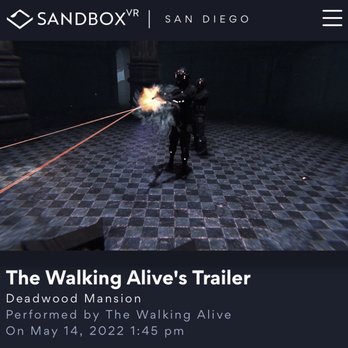 Sandbox VR - We're protecting ourselves from bad dead people. - Virtual Reality Centers Near Me - San Diego, California Sandbox VR - We're protecting ourselves from bad dead people. - Virtual Reality Centers Near Me - San Diego, California