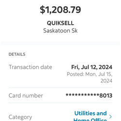 Quiksell - here is my receipt for our photos that were not delivered in full