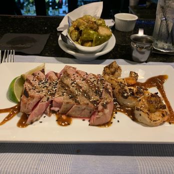 Gallagher's Grill - Yellow fin tuna with bacon Brussel sprouts. - Cajun/Creole Near Me - Covington, Louisiana