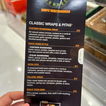 Yafa Hummus - Menu options - Mediterranean Near Me - Livermore, California