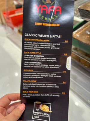 Menu photo 3 Yafa Hummus Livermore, CA